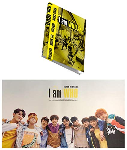 I am WHO 2nd Album Stray Kids [Who ver.] KPOP Musik-CD + Fotobuch + 3 QR Fotokarten + Liedtextes + besonderes Geschenk (4 Fotokarten) versiegelt von STRAY KIDS