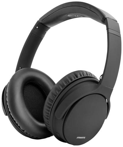 STREETZ HL-BT404 Over Ear Headset Bluetooth® Stereo Schwarz Noise Cancelling Faltbar, Headset, Laut von STREETZ