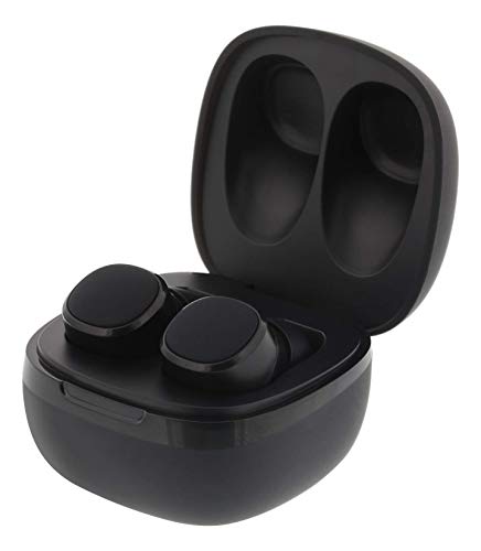 STREETZ Stereo Bluetooth Kopfhörer, Kabellose In Ear Earbuds mit Premium Klangprofil, besonders klein und leicht, IPX6 Wasserschutzklasse, Bequemer Halt, Bluetooth 5.0 (Schwarz), Slim von STREETZ