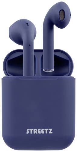 STREETZ TWS-0009 In Ear Headset Bluetooth® Stereo Blau Headset, Ladecase, Touch-Steuerung von STREETZ
