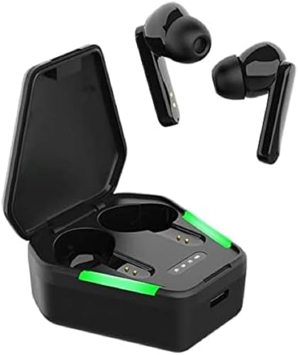 STREETZ TWS-115 Stereo Bluetooth Kopfhörer In-Ear, kabellose Gaming Kopfhörer, Bluetooth 5.0, integriertes Mikrofon und Schnelllade Case bis zu 15 Stunden Musikwiedergabe, bequemer Normal, Schwarz von STREETZ