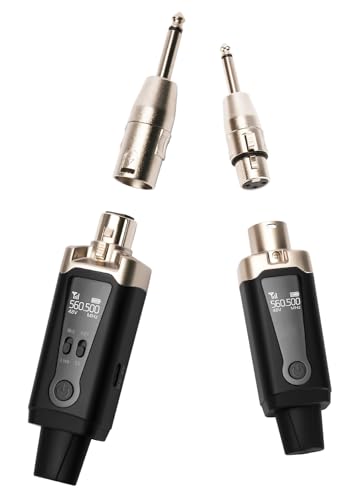 STRICH M2 UHF Drahtloses Audio Sender Empfänger, XLR Mic Adapter 16 Kanäle für dynamische Mikrofone, 48V Phantomstrom für Kondensatormikrofone, kompatibel mit Audio-Mischpult und PA-Lautsprechern STRICH M2 UHF Drahtloses Audio Sender Empfänger, XLR Mic Adapter 16 Kanäle für dynamische Mikrofone, 48V Phantomstrom für Kondensatormikrofone, kompatibel mit Audio-Mischpult und PA-Lautsprechern von STRICH