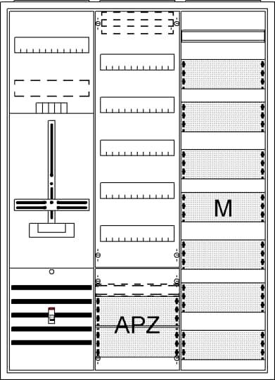 Striebel Komplettschrank APZ DA37CD 3-Punkt Multimedia 1100x800 1Z1V5A2 von STRIEBEL & JOHN GMBH & CO. KG