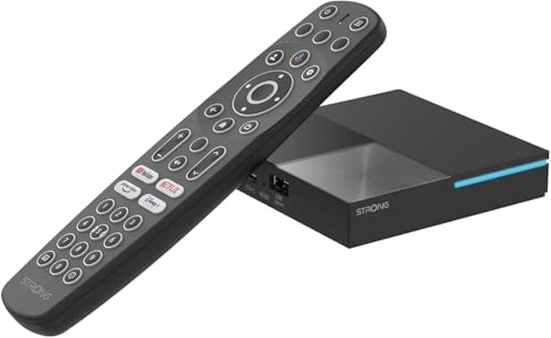STRONG - 4K UHD Android TV Streaming Box - Leap-S3 Pro - Wi-Fi 6 1200 Mbps - Chromecast Built-in - Kompatibel mit Google Sprachsteuerung - Dolby Atmos & Dolby Vision - 32 GB Flash-Speiche von STRONG