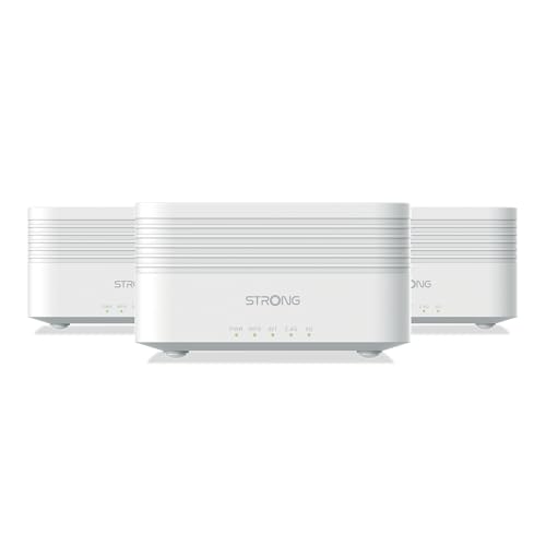 STRONG | 3x Atria Mesh Home Kit AX3000 | WiFi 6 | Add-on | WLAN Verstärker Bis zu 1050 m² zusätzliche Wi-Fi 6-Abdeckung | Für alle Router | Dual Band 2,4 GHz + 5 GHz | Gigabit LAN-Anschlüsse | weiß STRONG | 3x Atria Mesh Home Kit AX3000 | WiFi 6 | Add-on | WLAN Verstärker Bis zu 1050 m² zusätzliche Wi-Fi 6-Abdeckung | Für alle Router | Dual Band 2,4 GHz + 5 GHz | Gigabit LAN-Anschlüsse | weiß von STRONG