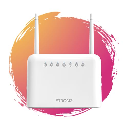 STRONG 4G LTE Router 350 – Verbessert Ihre Internetverbindung, ideal für Campingbus oder Wochenendhaus, Router für alle SIM Karten Formate, mit hoher Sicherheit und 150 Mbit/s von STRONG