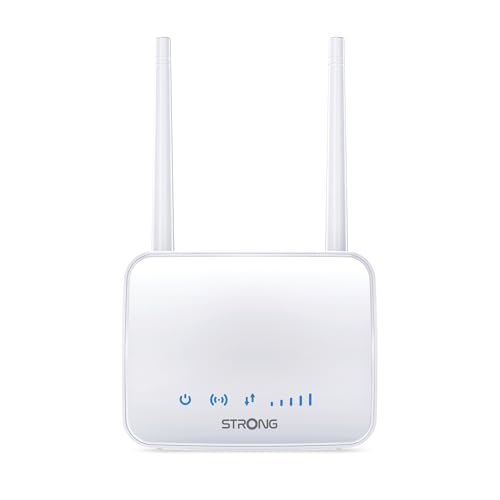 STRONG 4G-LTE-Router 350M - Mobilfunk-Router für stabile Hochgeschwindigkeits-Internetverbindung im Homeoffice, Ferienhaus oder Wohnmobil - Internet ohne Konfiguration - Router mit SIM-Karte von STRONG