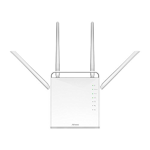 STRONG Dual Band Gigabit WLAN Router 1200, Bis 1200 Mbit/s für 5GHz WiFi, LAN, WAN, WLAN Verstärker, Anschluss an Kabel-/DSL-/Glasfaser-Modem, Gast-Netzwerk, Weiß von STRONG