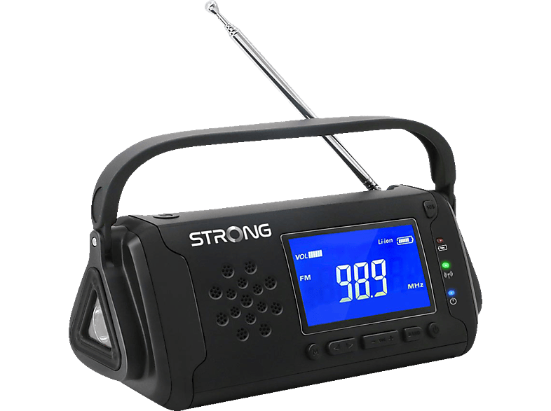 STRONG ERP 1500 Radio, Tuner für UKW/MW, AM, FM, Schwarz von STRONG