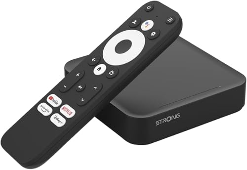 STRONG LEAP-S3 | Google TV-Box mit Android 11 | 4K UHD-Auflösung | Bluetooth-Sprachfernbedienung und Google Assistant | Chromecast | Google Play Store | Neflix | Prime Video | Disney+ UVM. von STRONG