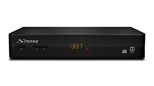 STRONG SRT 8210 digitaler terrestrischer HD Receiver (DVB-T2, SCART, HDMI, USB, Koaxialausgang, RSS) schwarz von STRONG