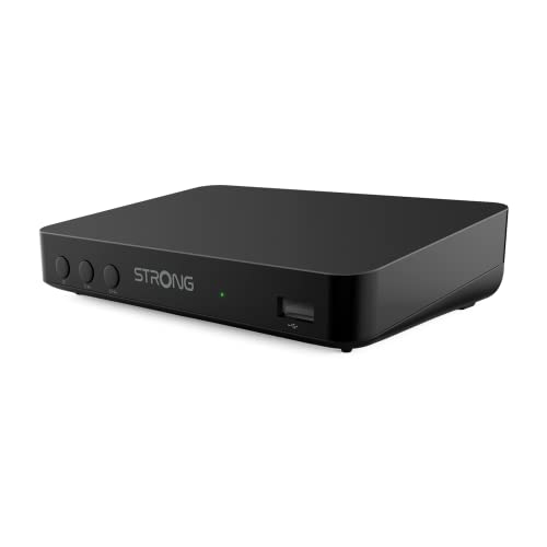 STRONG SRT8208 DVB-T2 DVB-T2 - Unterstützt HEVC265 - TV-Receiver/Tuner mit Recorder Funktion (HDMI, Scart, USB, Dolby Digital Plus) - Schwarz von STRONG