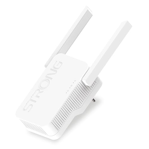 STRONG Wi-Fi 6 Repeater AX3000: 2-in-1 WLAN Verstärker und Access Point, Steckdosenlösung für Highspeed Internet bis zu 3000 Mbit/s, perfekt für Zuhause und Garten von STRONG