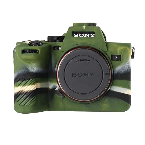 STSEETOP Sony A7R5 Hülle, Silikon Gummi Schutzhülle Kamera Body Skin Case Cover, kompatibel mit Sony A7R5 (Armeegrün) von STSEETOP