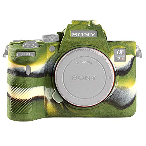 STSEETOP Sony A7RIV Schutzhülle, Professionelle Silikon-Gummi, abnehmbare Kamera-Schutzhülle, kompatibel mit Sony A7RIV A7R4 (Armeegrün) von STSEETOP