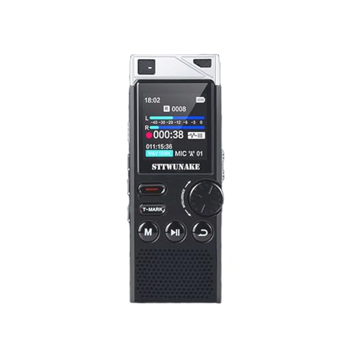 STTWUNAKE 136G Dual-Core AI-Rauschunterdrückung digital diktiergerät Audio Recorder,aufnahmegerät Audio Recorder,digitales diktiergerät Sound rekorder tonaufnahmegerät dictaphone aufnahmegerät von STTWUNAKE