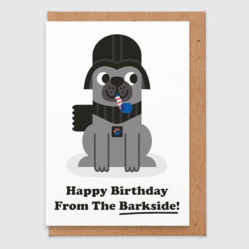 Geburtstagskarte für ihn - Geeky Geburtstagskarte - Sci-Fi - Herzlichen Glückwunsch zum Geburtstag von The Barkside - Nerdy Birthday - Hund Geburtstagskarte - lustige Karte - für ihn - Vater - Freund von STUDIO BOKETTO
