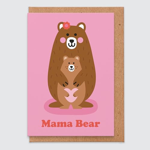 Mama Bear – Klassische Muttertagskarte, schöne Muttertagskarte, niedliche Muttertagskarte für Mama, lustig, vom Sohn, von der Tochter von STUDIO BOKETTO