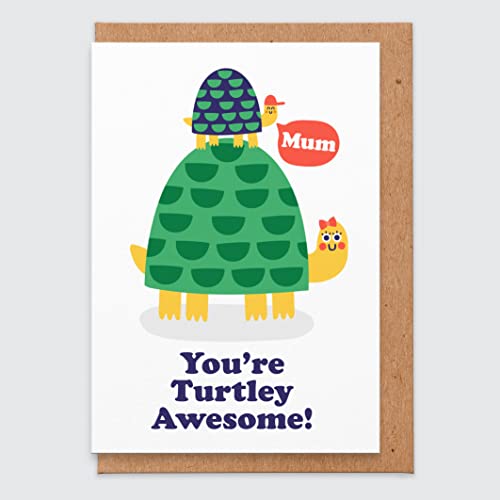 Muttertagskarte von Tochter – Muttertagskarte lustig – für Mama – Mama – Schildkröte Karte – lustig – niedlich – Muttertagsgeschenk – Frau – Geburtstagskarte für Mama von STUDIO BOKETTO