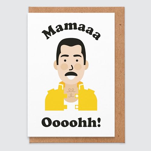 STUDIO BOKETTO - Freddie Mercury Mama Oooh Karte für Mama – Lustige Muttertagskarte STUDIO BOKETTO - Freddie Mercury Mama Oooh Karte für Mama – Lustige Muttertagskarte von STUDIO BOKETTO