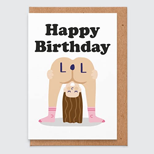STUDIO BOKETTO - Happy Birthday LOL Card - Lustige Geburtstagskarte - Bum Geburtstagskarte - Humorvolle Karte STUDIO BOKETTO - Happy Birthday LOL Card - Lustige Geburtstagskarte - Bum Geburtstagskarte - Humorvolle Karte von STUDIO BOKETTO