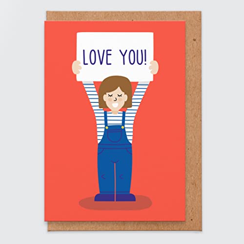 STUDIO BOKETTO - This is a Sign I Love You - Niedliche Jahrestagskarte - Valentinstagskarte von STUDIO BOKETTO