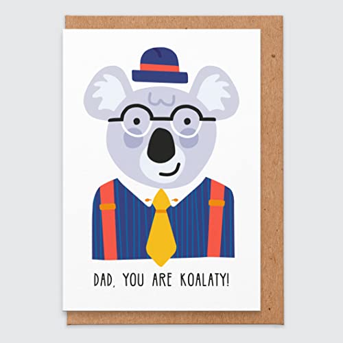 Vatertagskarte – Vater du bist Koalaty – Vatertagskarte – Koalabär-Karte – Geburtstagskarte für Papa – von Tochter – vom Sohn – Papa – Ehemann – Vatertagskarte – lustig – von Bump von STUDIO BOKETTO