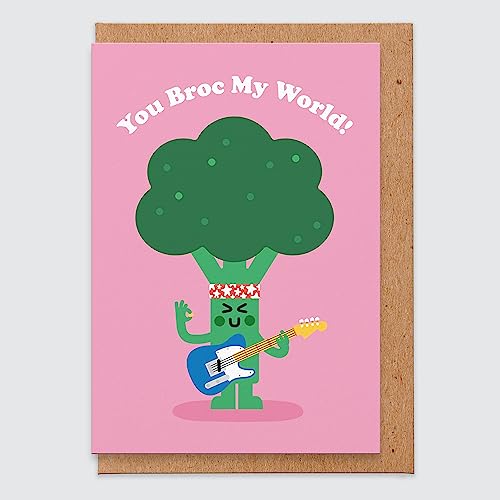 You Broc My World – Valentinstagskarte, Brokkoli von STUDIO BOKETTO