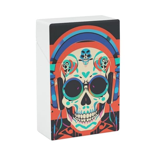 Punk Rock Kopfhörer Totenkopf Zigarettenetui Tragbare Zigarettenhalter Fall Langlebige Zigarettenetuis & Spender Punk Rock Kopfhörer Totenkopf Zigarettenetui Tragbare Zigarettenhalter Fall Langlebige Zigarettenetuis & Spender von STVNKML