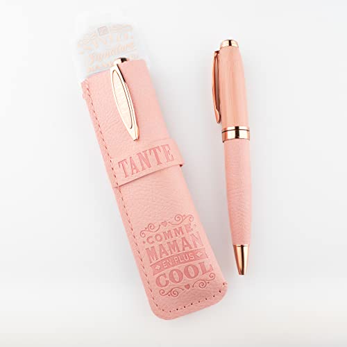 STYLOS BAMBOU Bambus-Kugelschreiber mit personalisiertem Etui Tante von STYLOS BAMBOU