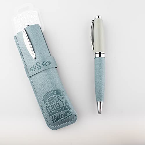 STYLOS BAMBOU Bambus-Stift mit Etui mit Buchstabe S von STYLOS BAMBOU