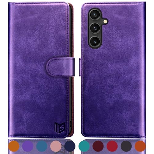 SUANPOT [RFID Schutz für Samsung Galaxy S23 FE 5G Hülle PU Leder Handyhülle Lederhülle Klapphülle Kartenfach Flip Cover für Samsung S23 FE Handy hülle Leather Wallet Phone Case Tiefes Lila SUANPOT [RFID Schutz für Samsung Galaxy S23 FE 5G Hülle PU Leder Handyhülle Lederhülle Klapphülle Kartenfach Flip Cover für Samsung S23 FE Handy hülle Leather Wallet Phone Case Tiefes Lila von SUANPOT