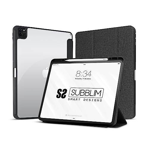 SUBBLIM Clear Shock Case Schutzhülle für Tablet iPad Pro 12,9 Zoll 2022/2021/2020 von SUBBLIM