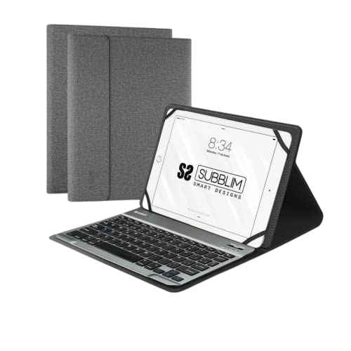 SUBBLIM FUNDA Con TECLADO KEYTAB PRO Bluetooth Grey para Tablet DE 10.1'/25.65CM BATERÍA 420MAH -Compatible Windows/Android/IOS/ SUBBLIM FUNDA Con TECLADO KEYTAB PRO Bluetooth Grey para Tablet DE 10.1'/25.65CM BATERÍA 420MAH -Compatible Windows/Android/IOS/ von SUBBLIM