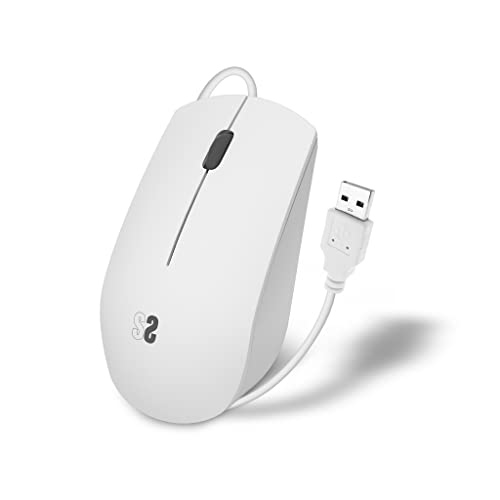 SUBBLIM Leise Business-Tastatur mit USB-Kabel (weiß) von SUBBLIM