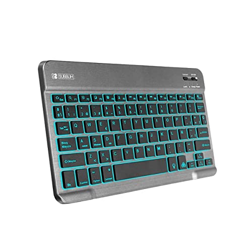 SUBBLIM TECLADO Bluetooth SUB-KBT-SMBL31 Grey BT3.0 TECLAS ILUMINADAS BATERÍA 420MAH Compatible MULTIDISPOSITIVO von SUBBLIM