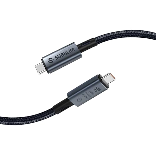 SUBBLIM USB-C auf USB-C-Kabel, 240 W, USB 4.0, 1,5 m, kompatibel mit Thunderbolt 3/4, 8K@60Hz SUBBLIM USB-C auf USB-C-Kabel, 240 W, USB 4.0, 1,5 m, kompatibel mit Thunderbolt 3/4, 8K@60Hz von SUBBLIM
