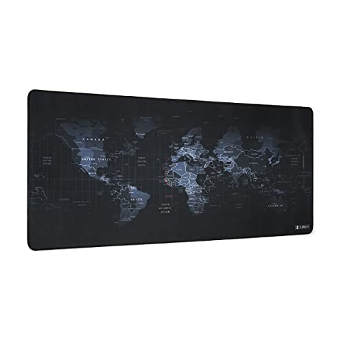SUBBLIM World XL Mousepad schwarz Teppich Raton 90 x 40 cm Design Weltkarte SUBBLIM World XL Mousepad schwarz Teppich Raton 90 x 40 cm Design Weltkarte von SUBBLIM