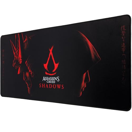 Subsonic Assassin's creed shadow XXL Mauspad 90 mm x 40 mm Geschenk Assassin's creed gaming Schreibtischunterlage unter offizieller Lizenz Subsonic Assassin's creed shadow XXL Mauspad 90 mm x 40 mm Geschenk Assassin's creed gaming Schreibtischunterlage unter offizieller Lizenz von SUBSONIC