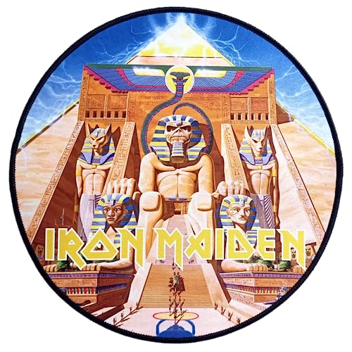 Iron Maiden - Anti-Rutsch-Mauspad XXL 90 mm x 40 mm mit Perlenbesatz - Offizielle Lizenz DC comis von SUBSONIC