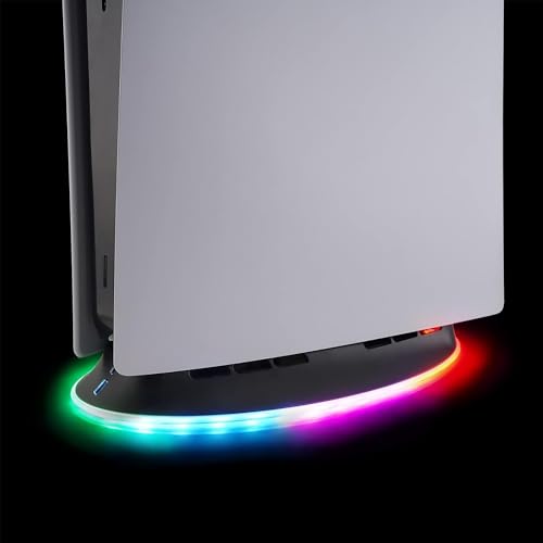 Subsonic PS5-Ständer für PS5 und PS5 Slim, 2-Stufen-Lüfter, RGB-LED Vertikaler Standfuß für PS5 mit 1 zusätzlichen USB-Anschluss Subsonic PS5-Ständer für PS5 und PS5 Slim, 2-Stufen-Lüfter, RGB-LED Vertikaler Standfuß für PS5 mit 1 zusätzlichen USB-Anschluss von SUBSONIC