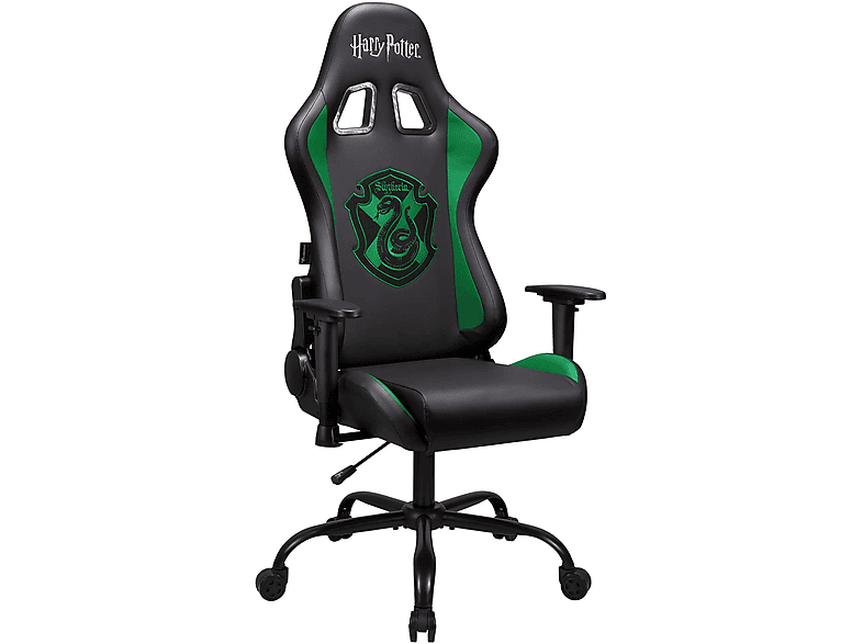 SUBSONIC Harry Potter Motiv: Slytherin Gaming Stuhl, Schwarz/Grün von SUBSONIC