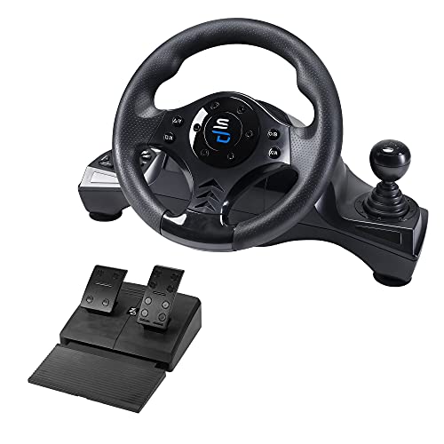 SUBSONIC Superdrive - Rennlenkrad GS750 Drive Pro lenkräd mit Pedalen, paddels, Schalthebel und Vibration für Xbox Serie X/S, PS4, Xbox One, PC (programmierbar für alle Spiele) von SUBSONIC