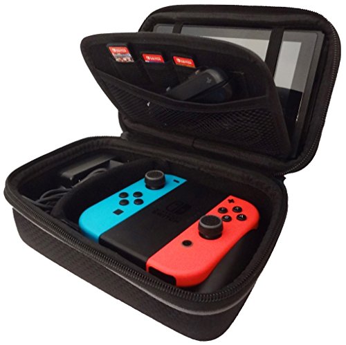 Subsonic - AntiShock Tragetasche für das Nintendo Switch - Hartschalen Case für Nintendo Switch Konsole & Accesoires - SCHWARZE - All in one armor case von SUBSONIC