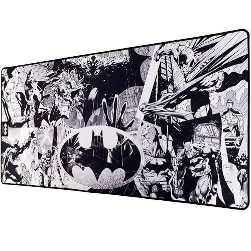 Subsonic Batman - Anti-Rutsch-Mauspad XXL 90 mm x 40 mm mit Perlenbesatz - Offizielle Lizenz DC comis von SUBSONIC