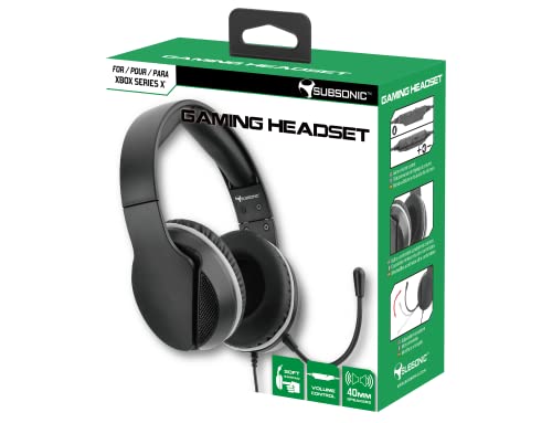 Subsonic - Black Gaming-Headset mit Mikrofon für die Xbox X-Serie - Gaming-Zubehör für die Xbox X-Serie von SUBSONIC