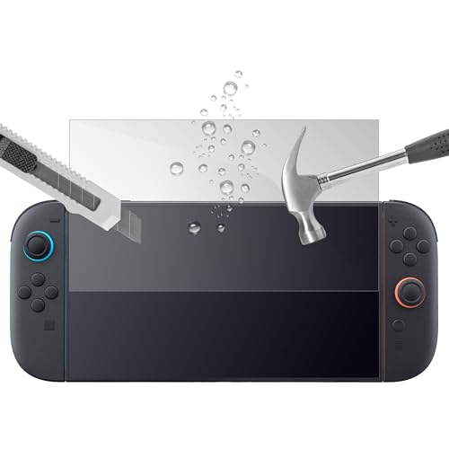 Subsonic - Nintendo Switch 2 Bildschirmschutz aus gehärtetem Glas - Ultra resistent gegen Stöße und Kratzer - Schutzschirm HD 0,33mm Ultra Transparent tempered glass - Härte 9H - Für Switch 2 von SUBSONIC