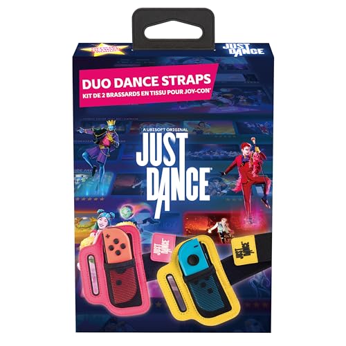 Subsonic Offizielles Just Dance 2023 – Dance Staps – Packung mit 2 Armbändern für JoyCon Controller, verstellbares elastisches Armband mit Schlitz für Joy-Cons Nintendo Switch Subsonic Offizielles Just Dance 2023 – Dance Staps – Packung mit 2 Armbändern für JoyCon Controller, verstellbares elastisches Armband mit Schlitz für Joy-Cons Nintendo Switch von SUBSONIC