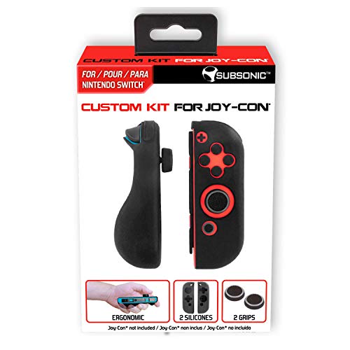 Subsonic SA5431 Nintendo Switch Silikonschutzhüllen für Joy-Con schwarz von SUBSONIC