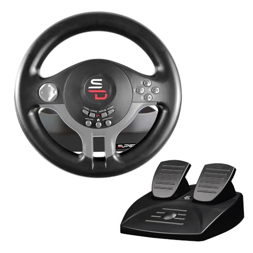 Subsonic Superdrive - Rennlenkrad / Lenkrad Driving Wheel SV200 mit pedalen und Schaltpaddles für Nintendo Switch - PS4 - Xbox One - PC von SUBSONIC